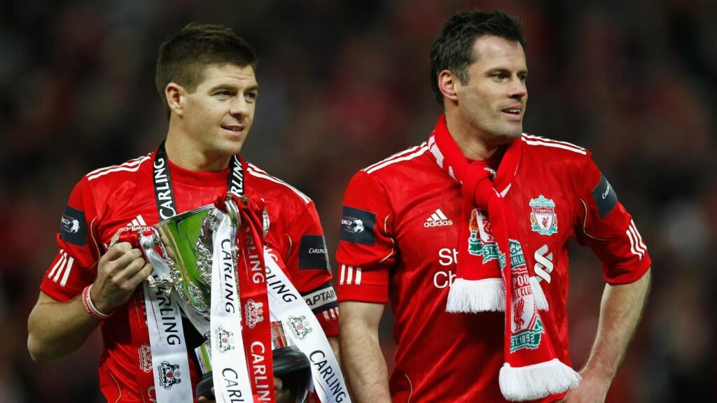 Steven Gerrard e Jamie Carragher