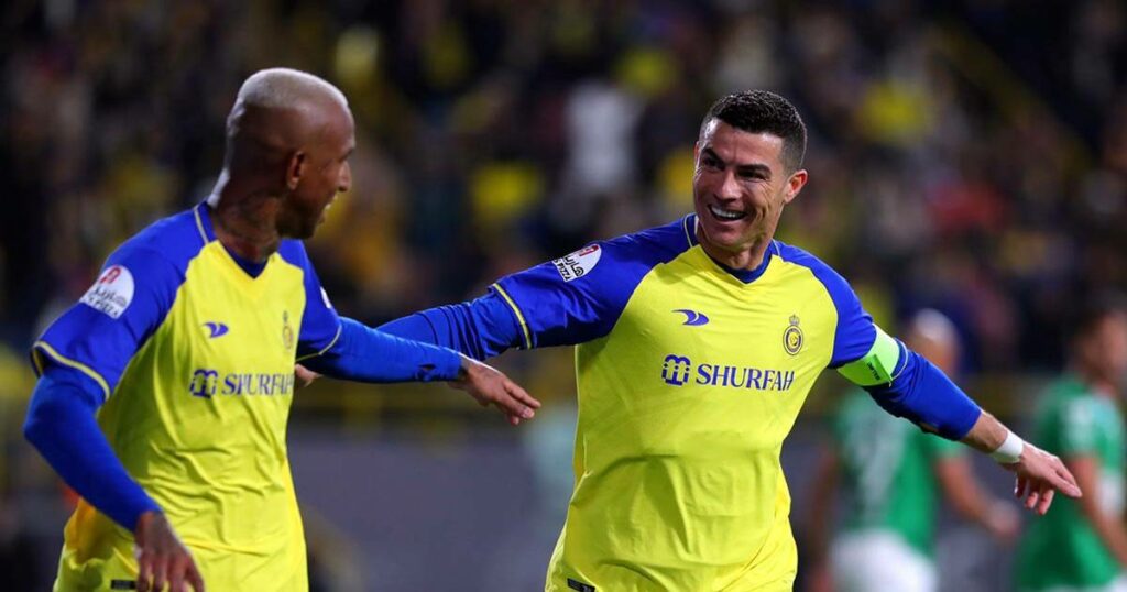 Cristiano Ronaldo produziu duas incríveis assistências contra o Al Taawon.